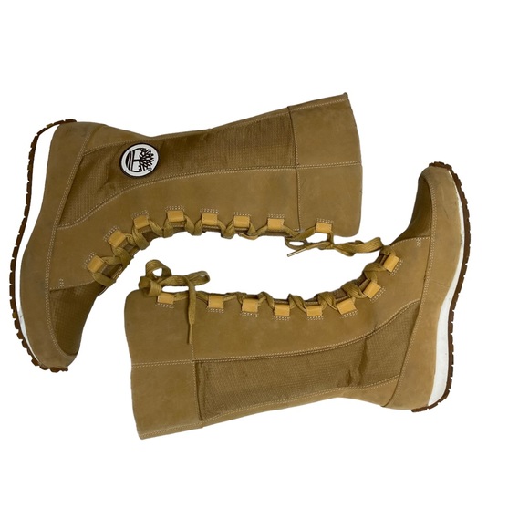 Timberland Grammercy Tall Wheat Lace-Up Fur Lined Boots - Picture 12 of 14